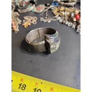 Sterling Bracelet - Vintage Taxco Alfredo Villasana Sterling and Abalone